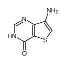 7-amino-3H-thieno[3,2-d]pyrimidin-4-one结构式