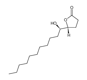 (4R,5R)-(-)-5-Hydroxy-12-pentadecan-4-olid Structure