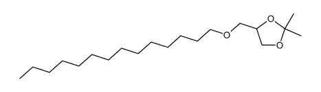 1,3-Dioxolane, 2,2-dimethyl-4-[(tetradecyloxy)methyl]- structure