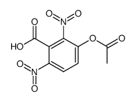 3-acetoxy-2,6-dinitrobenzoic acid结构式