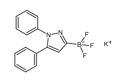 potassium (1,5-diphenyl-1H-pyrazol-3-yl)trifluoroborate结构式