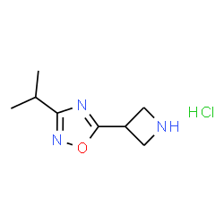 5-Azetidin-3-yl-3-isopropyl-1,2,4-oxadiazole hydrochloride结构式