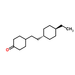 4-[2-(trans-4-Ethylcyclohexyl)ethyl]cyclohexanone Structure