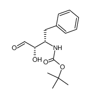 3(S)-(tert-Butoxyformamido)-2(S)-hydroxy-4-phenyl-1-butanal Structure