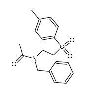 N-benzyl-N-(2-tosylethyl)acetamide结构式