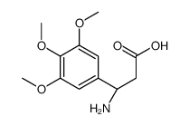 (3S)-3-amino-3-(3,4,5-trimethoxyphenyl)propanoic acid Structure