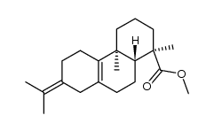 Abieta-8,13(15)-diene-18-oic acid methyl ester structure