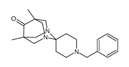 1'-Benzyl-5,7-dimethyl-6-oxospiro(1,3-diazaadamantane-2,4'-piperidine)结构式