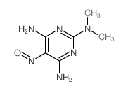 N2,N2-dimethyl-5-nitroso-pyrimidine-2,4,6-triamine结构式