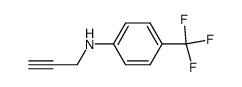 N-(丙-2-炔-1-基)-4-(三氟甲基)苯胺结构式