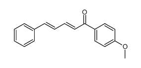 1-(p-methoxyphenyl)-5-phenylpentadien-1-one Structure