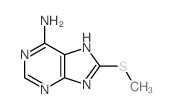 8-methylsulfanyl-5H-purin-6-amine structure