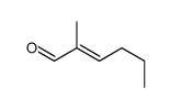 2-methylhex-2-enal Structure