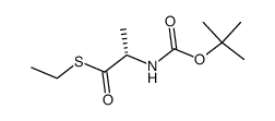 Boc-Ala-SEt结构式