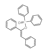 Phosphinicacid, diphenyl-, 1,2-diphenylethenyl ester (9CI) Structure