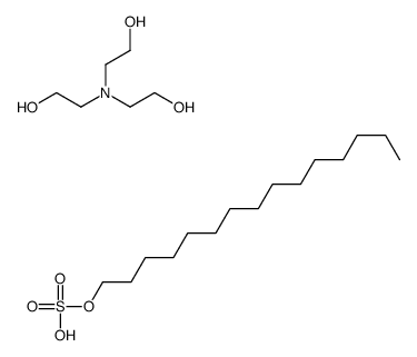 2-[bis(2-hydroxyethyl)amino]ethanol,pentadecyl hydrogen sulfate结构式