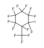 decafluoro-1-iodo-2-trifluoromethyl-cyclohexane Structure