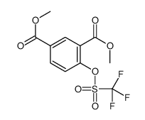 4-[[(三氟甲基)磺酰基]氧基]-1,3-苯二羧酸二甲酯结构式