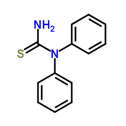 1,1-Diphenyl-2-thiourea Structure