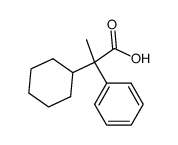 2-cyclohexyl-2-phenylpropionic acid Structure