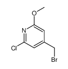 4-(Bromomethyl)-2-chloro-6-methoxypyridine结构式