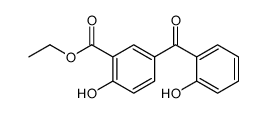 ethyl 2-hydroxy-5-(2-hydroxybenzoyl)benzoate Structure