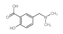 5-(dimethylaminomethyl)-2-hydroxy-benzoic acid structure