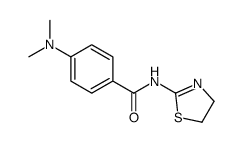 N-(4,5-dihydro-1,3-thiazol-2-yl)-4-(dimethylamino)benzamide结构式