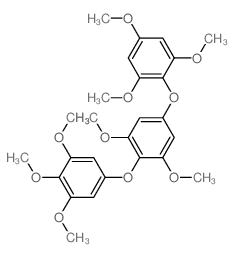 5-[2,6-dimethoxy-4-(2,4,6-trimethoxyphenoxy)phenoxy]-1,2,3-trimethoxy-benzene结构式