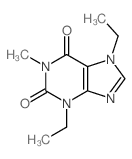 3,7-diethyl-1-methyl-purine-2,6-dione structure