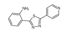 2-(5-pyridin-4-yl-1,3,4-thiadiazol-2-yl)aniline Structure