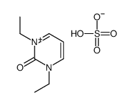 1,3-diethylpyrimidin-1-ium-2-one,hydrogen sulfate Structure