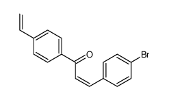 3-(4-bromophenyl)-1-(4-ethenylphenyl)prop-2-en-1-one Structure