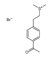 2-(4-acetylphenyl)ethyl-dimethylsulfanium,bromide结构式