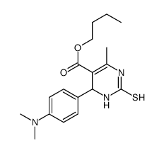 butyl 4-[4-(dimethylamino)phenyl]-6-methyl-2-sulfanylidene-3,4-dihydro-1H-pyrimidine-5-carboxylate结构式