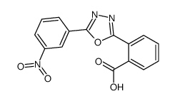 2-[5-(3-nitrophenyl)-1,3,4-oxadiazol-2-yl]benzoic acid Structure