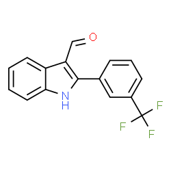 1H-Indole-3-carboxaldehyde,2-[3-(trifluoromethyl)phenyl]-(9CI)结构式