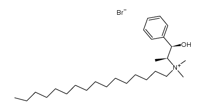 (-)-(1R,2S)-N-hexadecyl-N,N-dimethylephedrinium bromide Structure