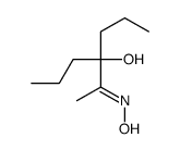 4-(N-hydroxy-C-methylcarbonimidoyl)heptan-4-ol结构式