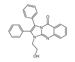 1-(2-hydroxyethyl)-2,3-diphenylimidazo[2,1-b]quinazolin-5-one结构式