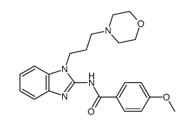 4-methoxy-N-[1-(3-morpholin-4-yl-propyl)-1H-benzoimidazol-2-yl]-benzamide Structure