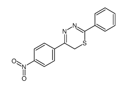 5-(4-nitrophenyl)-2-phenyl-6H-1,3,4-thiadiazine Structure