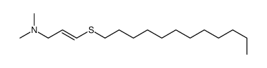 (E)-3-dodecylsulfanyl-N,N-dimethylprop-2-en-1-amine结构式