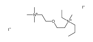 ethyl-methyl-propyl-[2-[2-(trimethylazaniumyl)ethoxy]ethyl]azanium,diiodide结构式