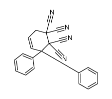 3,3-diphenylcyclohex-4-ene-1,1,2,2-tetracarbonitrile Structure