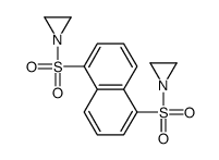 1-[5-(aziridin-1-ylsulfonyl)naphthalen-1-yl]sulfonylaziridine Structure