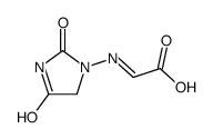 2-[(2,4-Dioxo-1-imidazolidinyl)imino]acetic Acid结构式