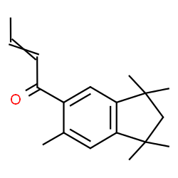 1-(2,3-dihydro-1,1,3,3,6-pentamethyl-1H-inden-5-yl)-2-buten-1-one结构式