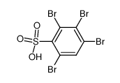 2,3,4,6-tetrabromo-benzenesulfonic acid Structure