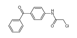 2-chloro-N-(4-aminobenzophenone)acetamide结构式